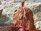 Tibet Kailash 06 Tirthapuri 09 Shiva Lingm This red protruding pinnacle of rock is said to resemble, eh, Shivas lingam.